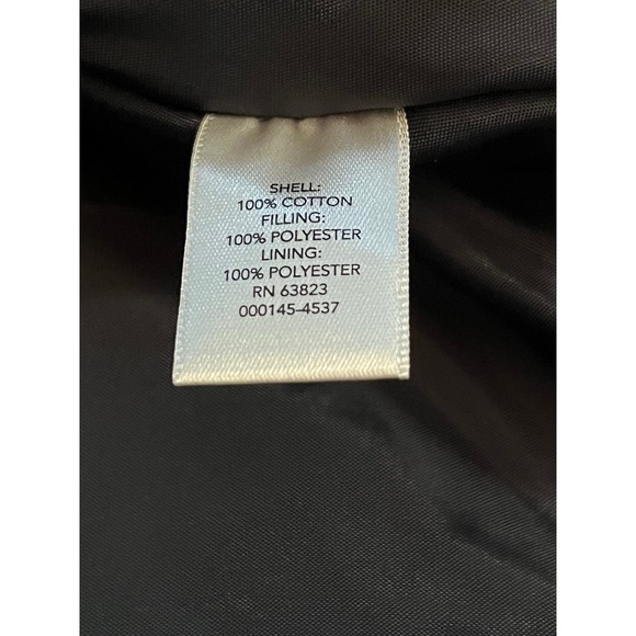 Christopher and Banks Navy Quilted Bomber Jacket with brushed metal zipper 2x - Picture 6 of 6